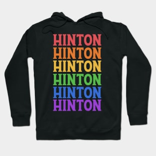 HINTON RAINBOW TEXT Hoodie